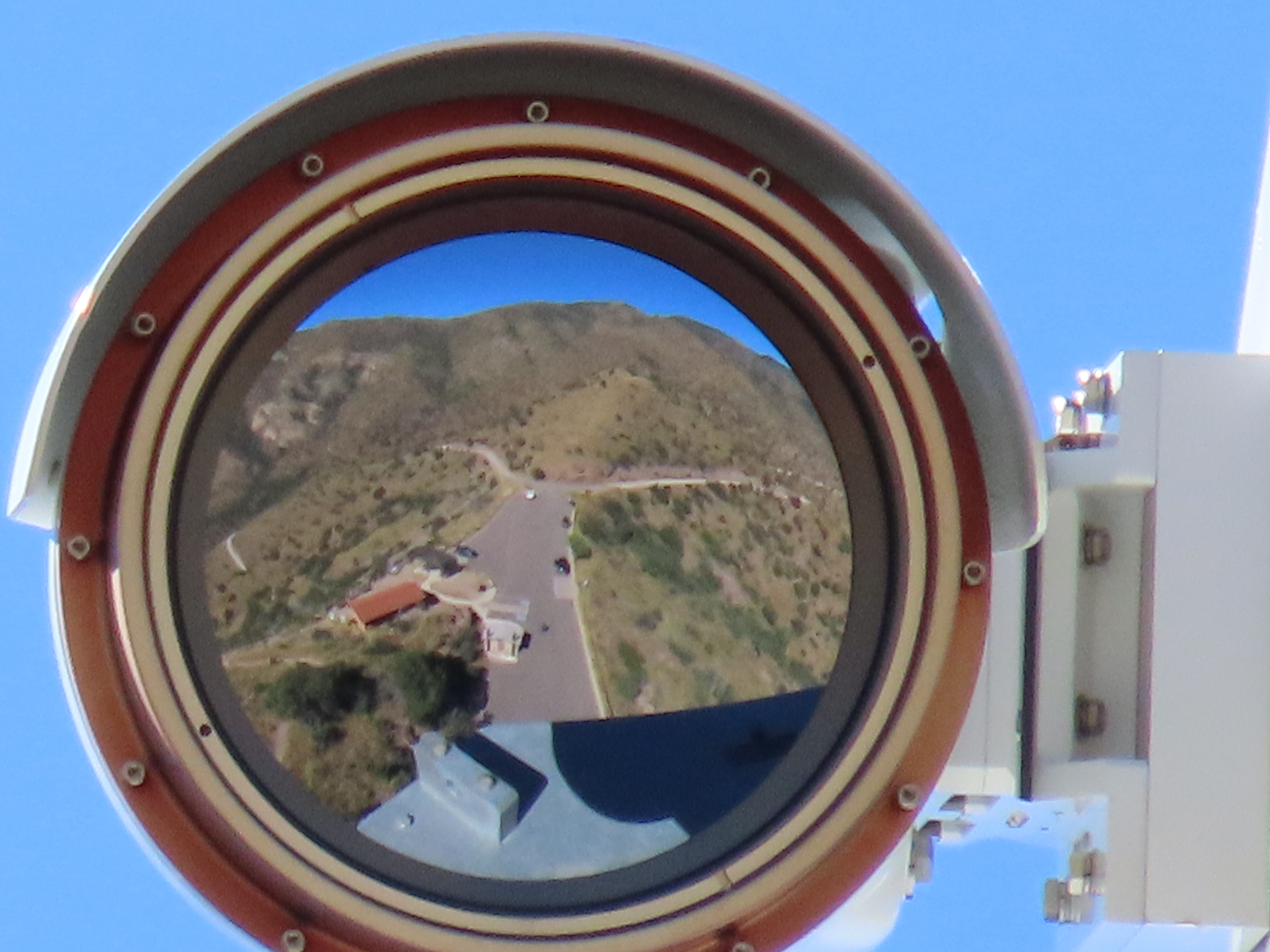 An extreme close-up shot of the lens of an Integrated Fixed Tower (IFT) camera on Coronado Peak, Cochise County, AZ An extreme close-up shot of the lens of an Integrated Fixed Tower (IFT) camera on Coronado Peak, Cochise County, AZ